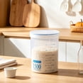 thumbnail image 4 of Fufafayo Plastic Airtight Storage Jars, Multipurpose Kitchen Sealed Containers, Grain Cereal Storage Canisters, Reusable Food Storage Pots for Powdered Milk, 4 of 6