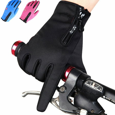 Winter Full Finger Gloves Windproof Touch-Screen Mitt Bike Bicycle Cycling Motor Riding Sports for iPhone & Smart