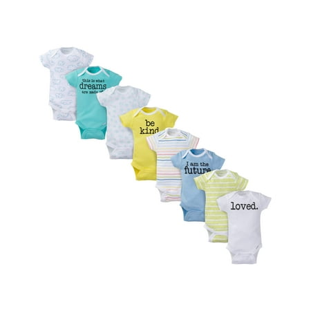 Onesies Brand Assorted Short Sleeve Bodysuits Set, 8pk (Baby Boys or Baby Girls,
