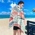 thumbnail image 5 of Dreamtimes Beach Towels Cute Flower Camping Towels Plant Sand Free Beach Towel, 30"x60" Large Beach Towels Quick Dry Bath Travel Towels Pool Yoga Beach Mat for Men Women, 5 of 7