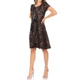 thumbnail image 4 of Women's Floral Lace Dress Short Sleeve Party Dress, 4 of 6