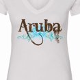 thumbnail image 4 of Inktastic Aruba Women's V-Neck T-Shirt, 4 of 5