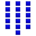 thumbnail image 4 of 16x baldosas entrelazadas esteras de gimnasio entrelazadas, rompecabezas antideslizantes portátiles ligeros, baldosas de suelo, esteras de ejercicio Azul, 4 of 8