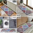thumbnail image 6 of Multicolor Ethnic Mandala Pattern Kitchen Rug Mat,Kitchen Runner Rugs Non Skid Washable,Decorative Kitchen Floor Mats for Kitchen,Sink,Laundry,17"x47.2", 6 of 7
