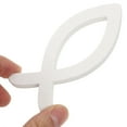 thumbnail image 3 of WASHWEPE Beach Bathroom Decor White Boxwood 9Pcs 4.7X1.6X0.3In, 3 of 8