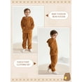 thumbnail image 3 of SILVERCELL 1-5T Toddler Boys Girls Fleece Pants Hoodie Tops Set Kids Baby Winter Warm Bear Hooded Sweatshirt Sweatpants 2Pcs Tracksuit Outfits Set, 3 of 7