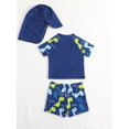 thumbnail image 2 of Baby Boy Cartoon Graphic Swimsuit With Swim Cap, 2 of 4