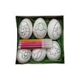 thumbnail image 2 of Eespoir 6 Pcs Easter Eggs for Crafts, DIY Unpainted Eggs - Ready to Paint and Decorate, Decorations Kit with Eggs, for Easter Spring Party Decor, 2 of 6