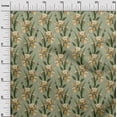 thumbnail image 3 of oneOone Velvet Yellow Fabric Floral Craft Projects Decor Fabric Printed By The Yard 58 Inch Wide, 3 of 4