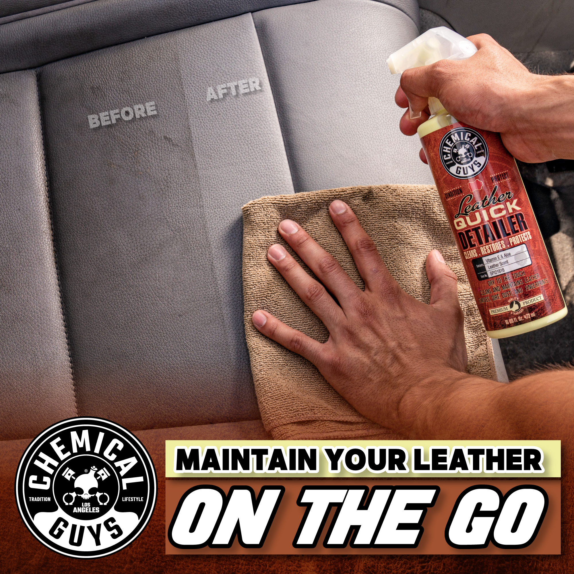 Chemical Guys Leather Quick Detailer, 16 oz photo 2