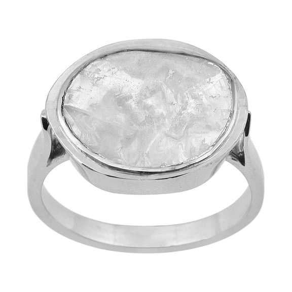 Mooneye 1.50 CTW Natural Diamond Polki Solitaire Valentines Day Gift Ring 925 Sterling Silver