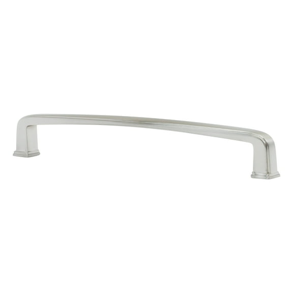 Transitional Style 6-5/16" (160mm) Inch Center to Center, Overall Length 6-13/16" Brushed Nickel, Cabinet Hardware Pull / Handle