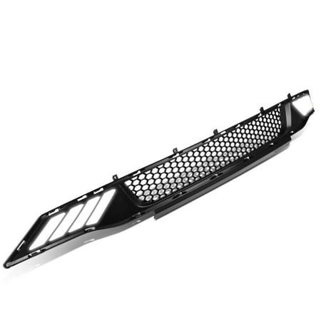 For 2018 to 2019 Ford Mustang 2.3L 5.0L Honeycomb Mesh LED Bar Front Lower Bumper Grille Matte Black