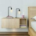 thumbnail image 4 of Black Modern Table Lamp Industrial Bedside Lamps Set of 2, 4 of 7