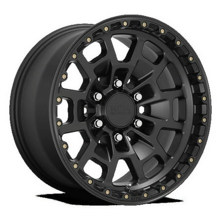 KMC Aluminum Rim KM718 SUMMIT 17X8.5in Satin Black Finish, KM71878568718