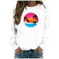 thumbnail image 2 of BEFOKA Womens Casual Long Sleeve Hawaii Graphic Tee Shirts 2025 Crew Neck Sweatshirts Pullover Tops for Women Trendy Winter Fall Outfits Clothes, 2 of 6