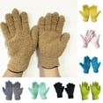 thumbnail image 2 of harmtty 1 Pair Microfiber Dusting Gloves Plant Leaf Cleaning Gloves Fuzzy Dust Removal Gloves for Indoor Plants Furniture Blinds, 2 of 7