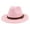 Pink, variant on SPRING PARK Men Women Adjustable Felt Fedora Vintage Style Wide Brim Hat