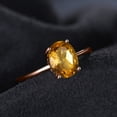 thumbnail image 5 of Jewelrypalace Oval 1.1ct Genuine Citrine Birthstone Solitaire Engagement Ring 925 Sterling Silver Rose Gold Plated, 5 of 5