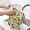 thumbnail image 6 of Sikiie Gnomes Bees And Sunflowers Waffle Weave Kitchen Dish Cloth,Super Absorbent Kitchen Dish Towels 16*26 Inches for Dish Rags Washing Dishes, Drying Dishes, 6 of 7