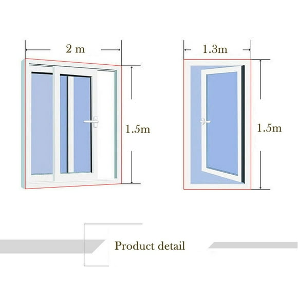 CEHVOM Indoor Insect Fly Screen Curtain Mesh Mosquito Netting Door Window Clearance