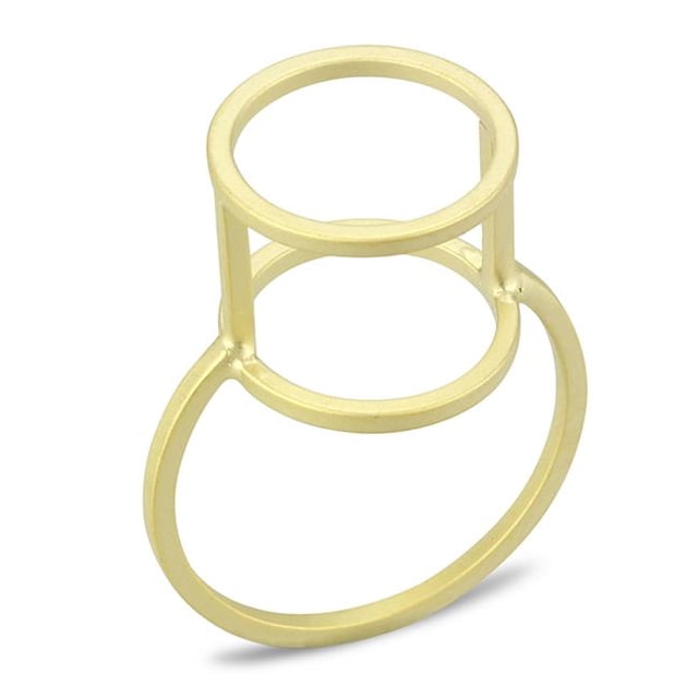 Bague en Laiton Doré Mat pour Femmes Sans Pierre - Taille 4
