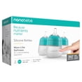 thumbnail image 3 of Nanobebe Flexy Silicone Baby Bottle, Anti-Colic, Natural Feel, Non-Collapsing Nipple, Non-Tip Stable Base, Easy to Clean, 3-Pack,  Teal, 5 oz, 3 of 7