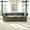 Dark Grey, variant on 81" Brown Chesterfield Faux Leather Sofa, Rolled Arm 3 Seater Couch, Button Tufted Back, Nailhead Trim, Individual Cushions, Solid Wood Legs for Living Room, Office, Apartment