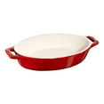 thumbnail image 1 of STAUB Ceramique 0.4 ml Ceramic Oval Oven Dish, Cherry, 1 of 4