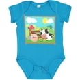 thumbnail image 3 of Inktastic Farm Animals with Cow, Chick and Pig Boys or Girls Baby Bodysuit, 3 of 5