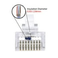 thumbnail image 4 of axGear Cat6 Connecteur Passant RJ45 Plaqué Or Modulaire Cristal Head, 4 of 8