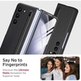 thumbnail image 6 of Compatible for Galaxy Z Fold 5 Case with Slim S Pen, Galaxy Z Fold 5 Case S Pen Fold Edition, Ultra-Thin Silky Liquid PC Matte Bumper Phone Case Cover for Samsung Galaxy Z Fold5 5G 2023 Black, 6 of 7