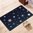 thumbnail image 3 of Christmas Snow Snowflake Rugs Doormat, Non-Slip Machine Washable Carpets Floor Door Mat , 36" x 24", 3 of 6