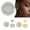WHITE GOLD, variant on 14K Gold Plated Cubic zircon Micro Pave Hip Hop Earrings Princess Cut Sterling Silver Hypoallergenic 10MM Round Hoop Earrings