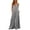 Gray, variant on Women's Backless Summer Beach Casual Jumpsuit,V Neck Spaghetti Strap Wide Leg Jumpsuit with Pockets,Blue Women's S-XXXL