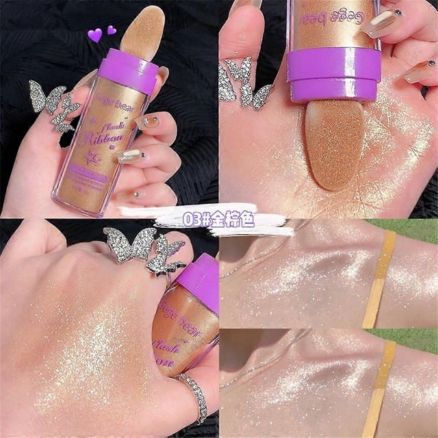 Highlighter Powder Face Body Highlight 3 Colors Face Makeup Cosmetics Shimmer Contour