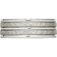 thumbnail image 3 of Stainless Steel Polished And Hammered 8mm Grooved Band (Size 8.5) Made In China sr529-8.5, 3 of 5