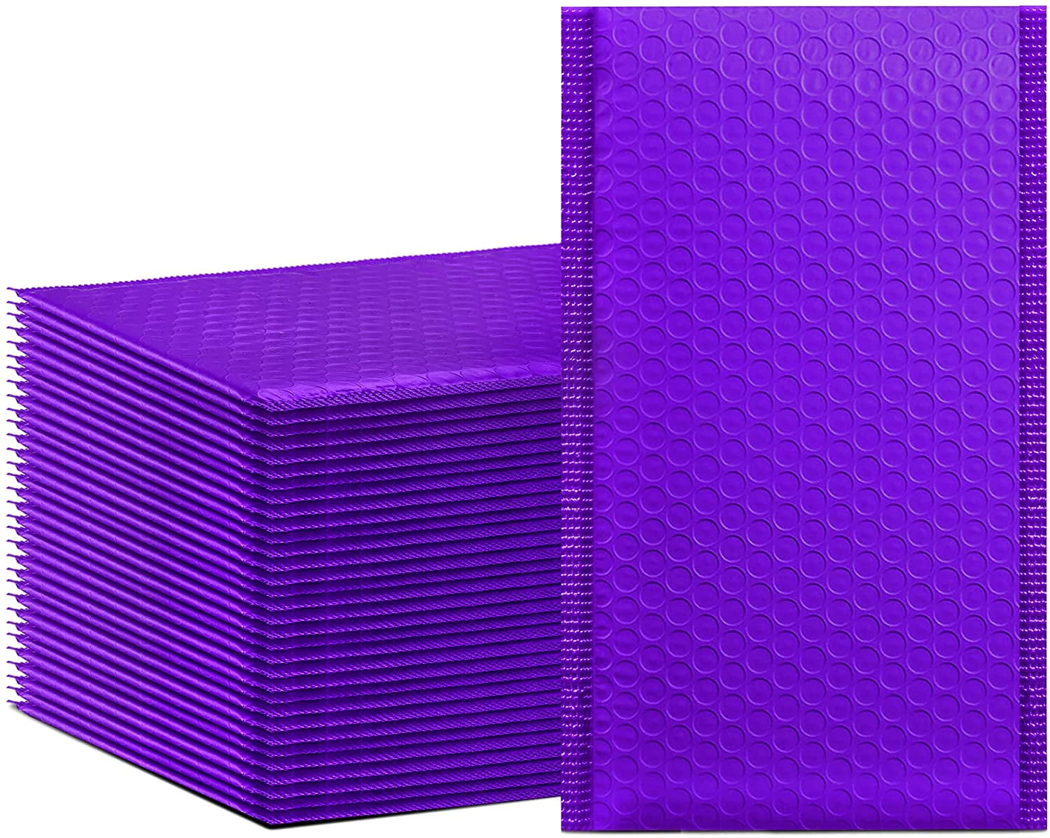 50pcs Poly Bubble Mailers 4x8 Inch Padded Envelopes Packaging Self Seal Purple 