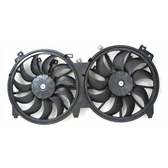 Dual Radiator and Condenser Fan Assembly - Pacific Best Inc. Fit/For NI3115139 09-14 Nissan Maxima, 16-16 Maxima