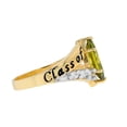 thumbnail image 2 of JackAni 10k Gold Simulated Peridot August Birthstone 2026 Class Graduation Ring - Size 7.50, 2 of 5