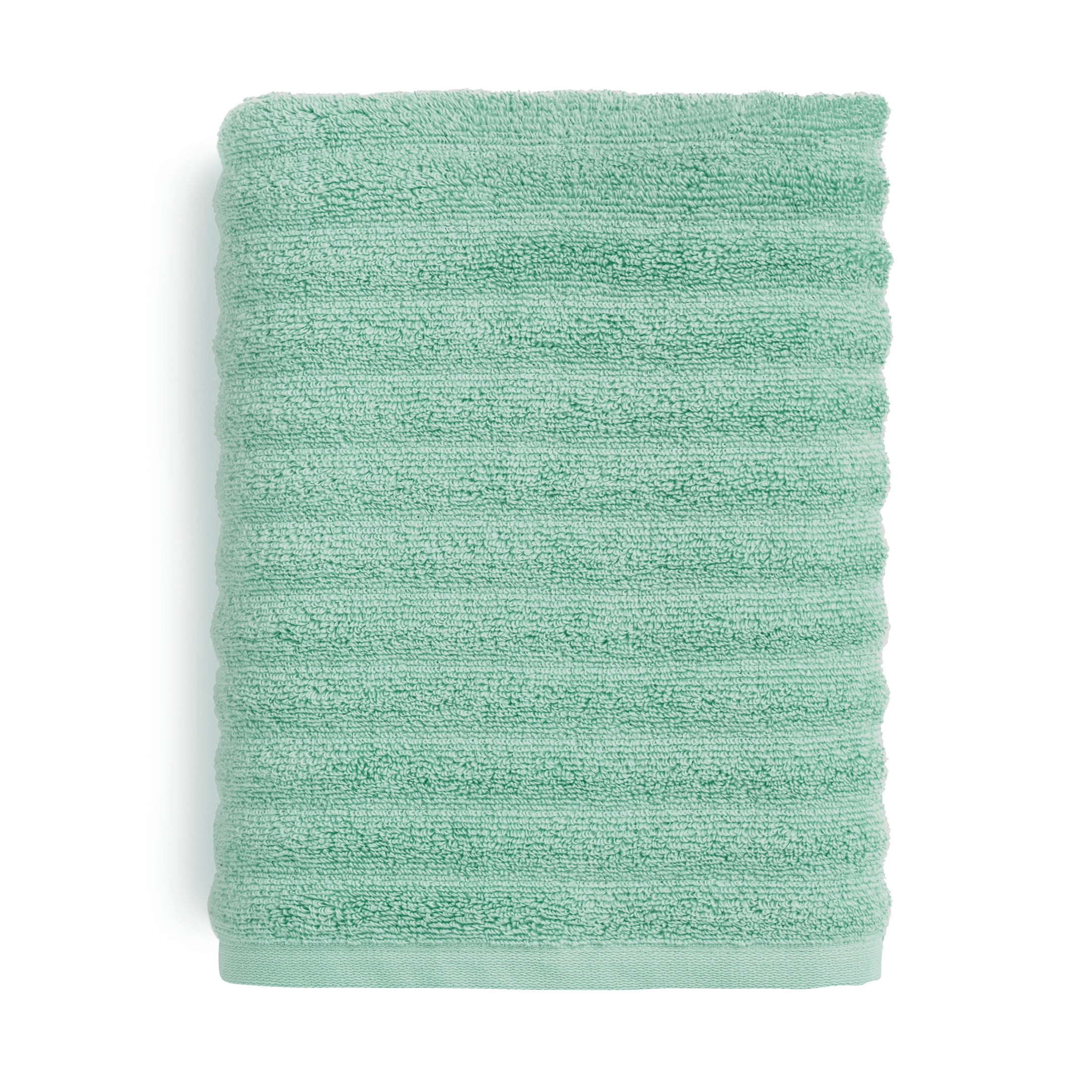 Mainstays Performance Textured Bath Towel 6-Piece Set, Mint