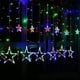 thumbnail image 1 of Cortina de 8 modos, decoración interior y exterior para fiestas, días festivos y más. Luces navideñas de 138 LED, 1 of 4