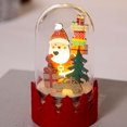 thumbnail image 3 of Kearding Decoración brillante de Navidad, regalo de vacaciones de Navidad encantador, diseño de escena, decoraciones de mesa, luces de madera, Kits de decoración para fiestas Papá Noel Kearding HA068920-01B, 3 of 6