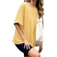thumbnail image 3 of Short Sleeve Women Oversized T-Shirt Summer Casual Loose Tee Tops, 3 of 7