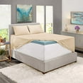 thumbnail image 2 of Extra Deep Pocket 6 Piece Bed Sheet Set – Super Deep Fitted Sheet Fits Mattress from 18-24 inces Depth – Double Brushed Microfiber Sheets with 4 Pillow Cases, Queen, Cream, 2 of 6