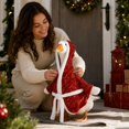thumbnail image 4 of 23 Inch Porch Goose Outfits, Plush Trim Porch Goose Outfit Sets for Front Door Garden Christmas Decor, Excluding Goose, 4 of 5