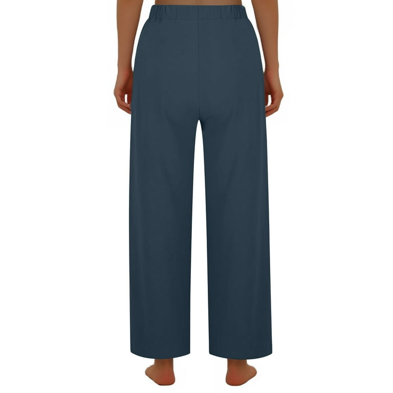 Casual Solid Straight Mid Waist Bottoms(12 Colors) Casual Solid Straight Mid Waist Bottoms(12 Colors)