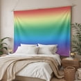 thumbnail image 3 of Rainbow Colors Ombre Cream Tapestry for Bedroom Wall Hanging Tapestry, Modern Abstract Art Aesthetics Ceiling Backdrop Tapestries Poster Blanket Wall Decor for Teens Room Living Room Dorm 59" x 79", 3 of 8