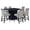 Black, variant on Stanton 7-piece Square Counter Height Dining Table Set Grey