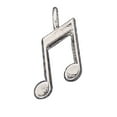 thumbnail image 1 of Sterling Silver 24" .8mm Box Chain Music Eighth Notes Pendant Necklace, 1 of 2